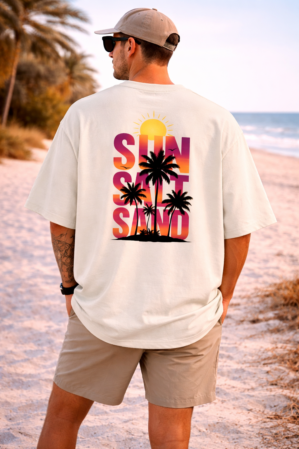 Beach Vibe Premium Oversized Tee