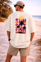 Beach Vibe Premium Oversized Tee