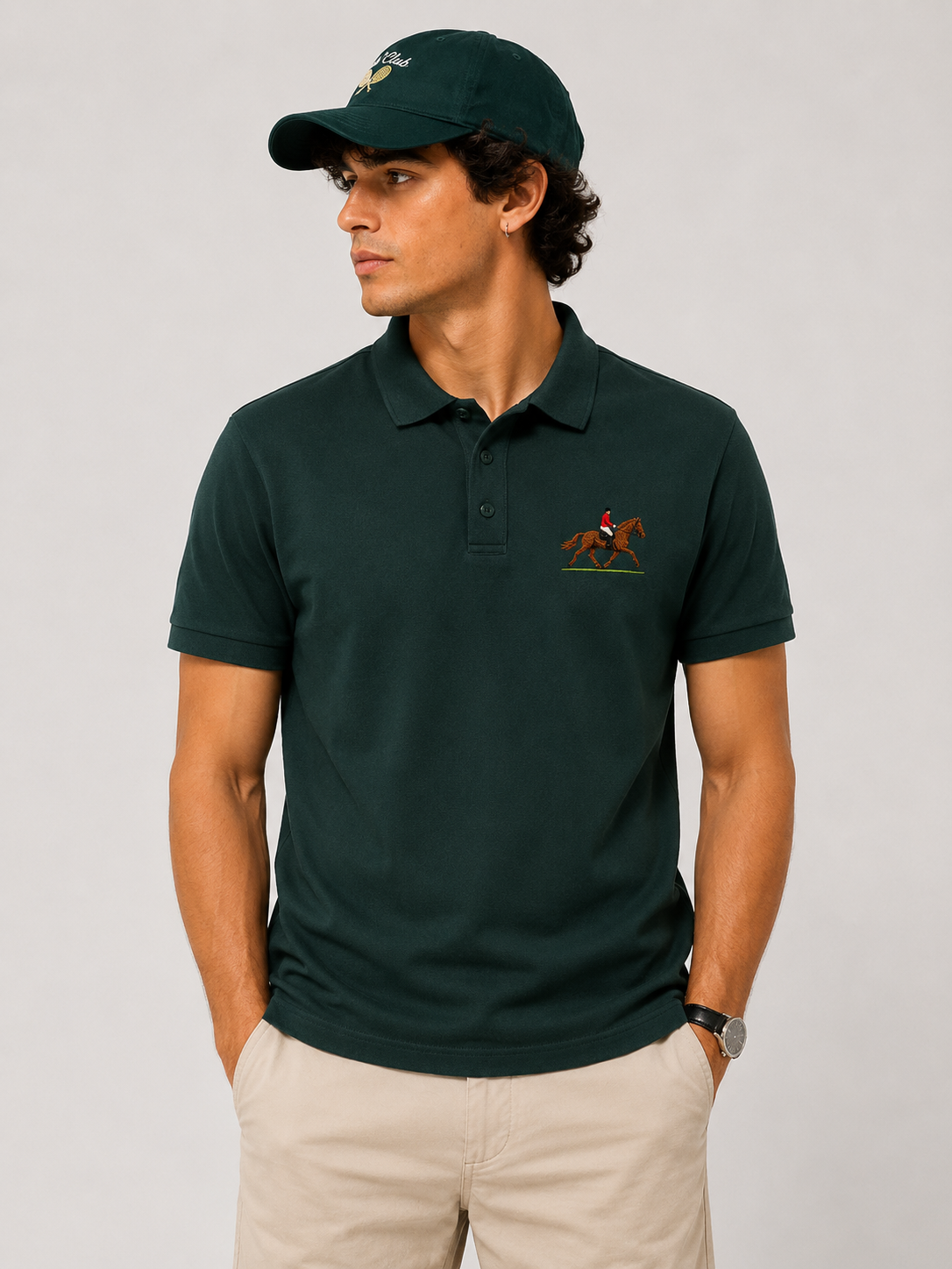 Horse Men's Polo T-shirt
