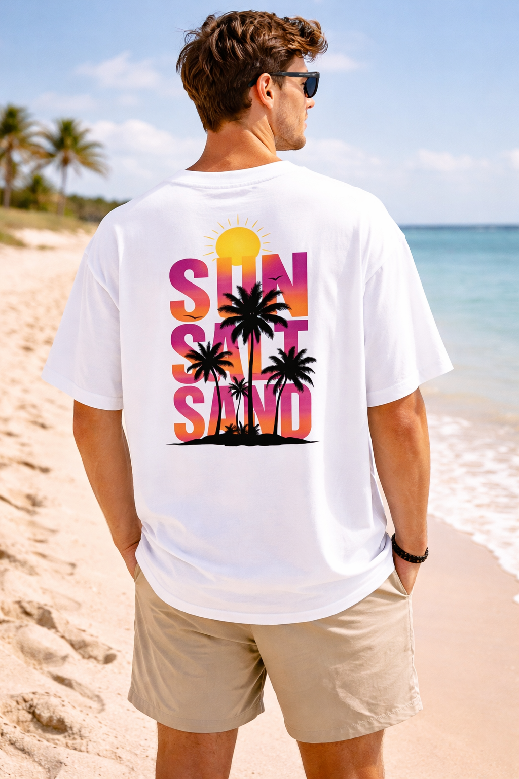 Beach Vibe Premium Oversized Tee