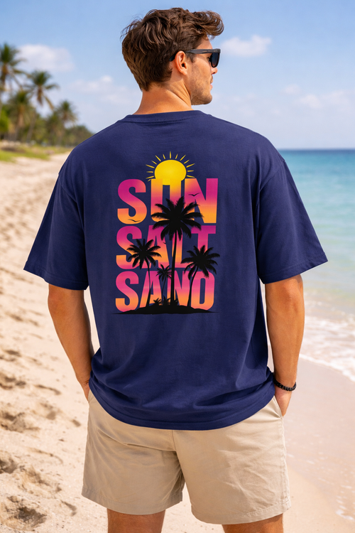 Beach Vibe Premium Oversized Tee