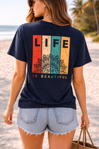 Life Quote Oversized Classic Tee