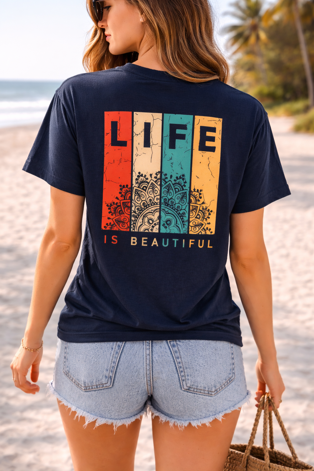 Life Quote Oversized Classic Tee