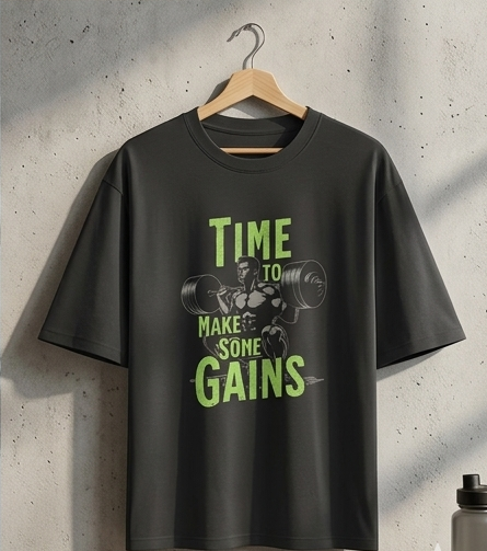 Gym Man Power Over Size Tees