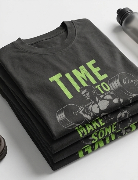 Gym Man Power Over Size Tees