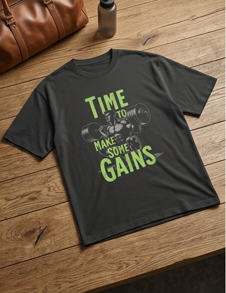 Gym Man Power Over Size Tees