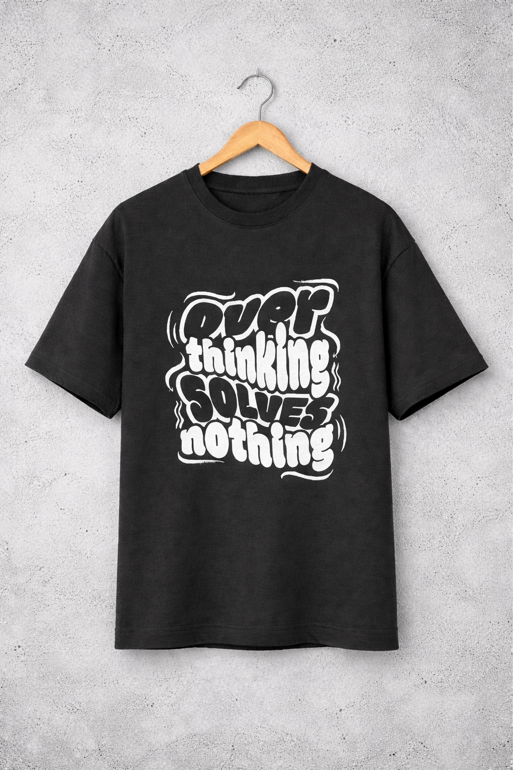 No More Overthing  Oversized Tee