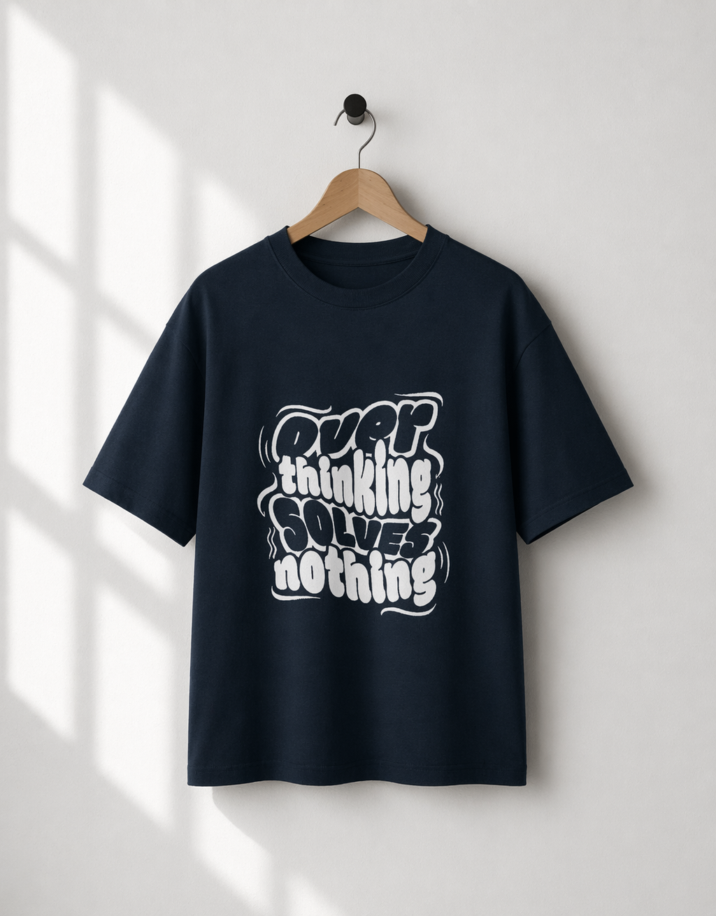 No More Overthing  Oversized Tee