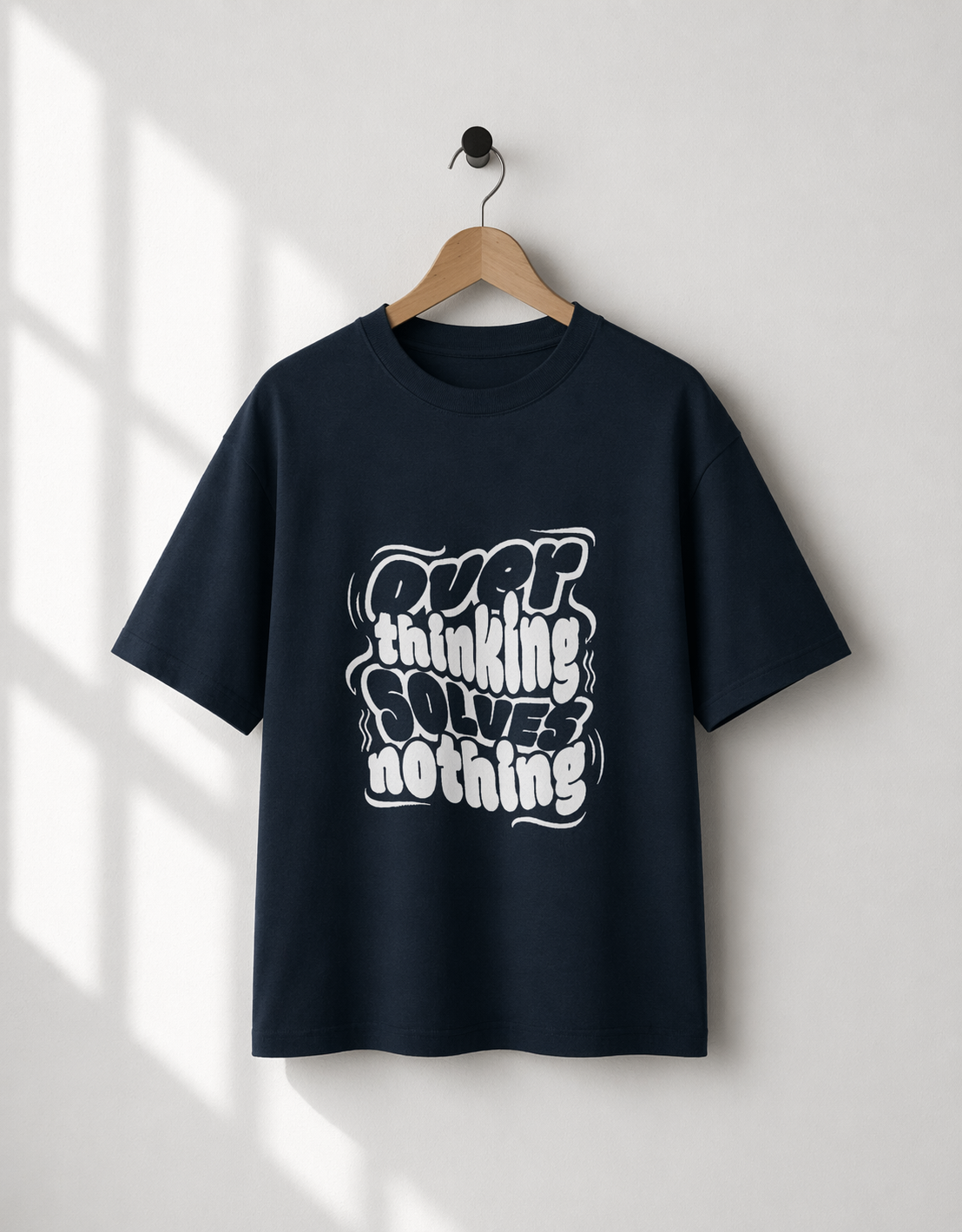 No More Overthing  Oversized Tee